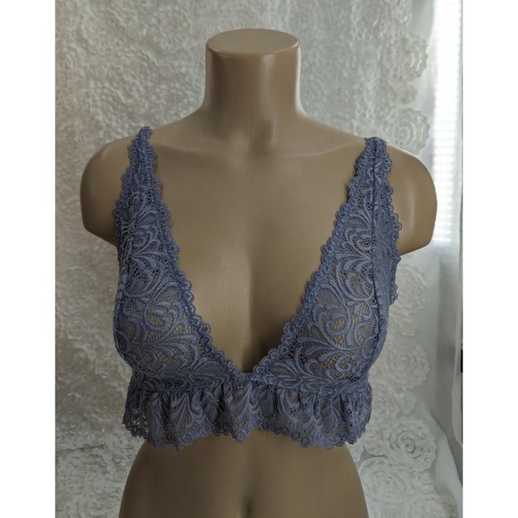 HONEYDEW INTIMATES New $36 REMY Gray lace bralette - Picture 2 of 5